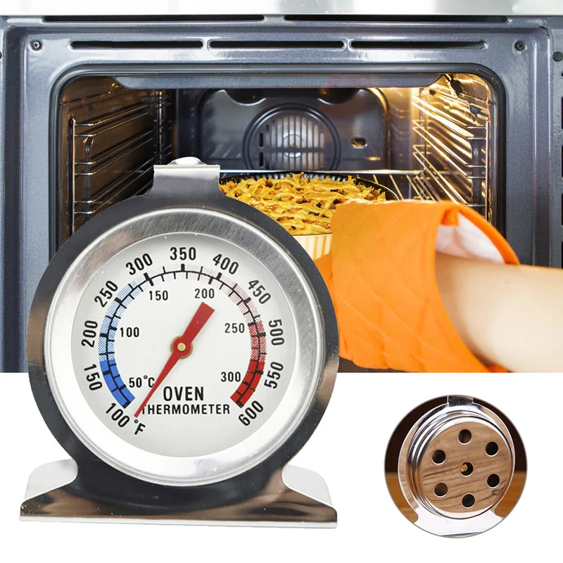 

Kitchen Stainless Steel Reading Food Meat Thermometer Stand Up Dial Oven Temperature Gauge Gage Cooker Baking Gadgets Supplies