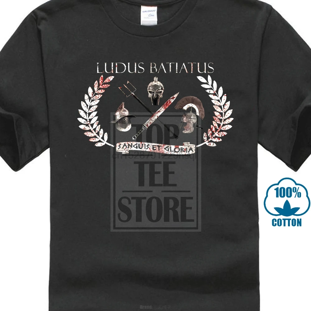 Ludus Batiatus Spartacus футболка Sanguis Sand Et Gloria Tv Blood Spartakus | Мужская одежда