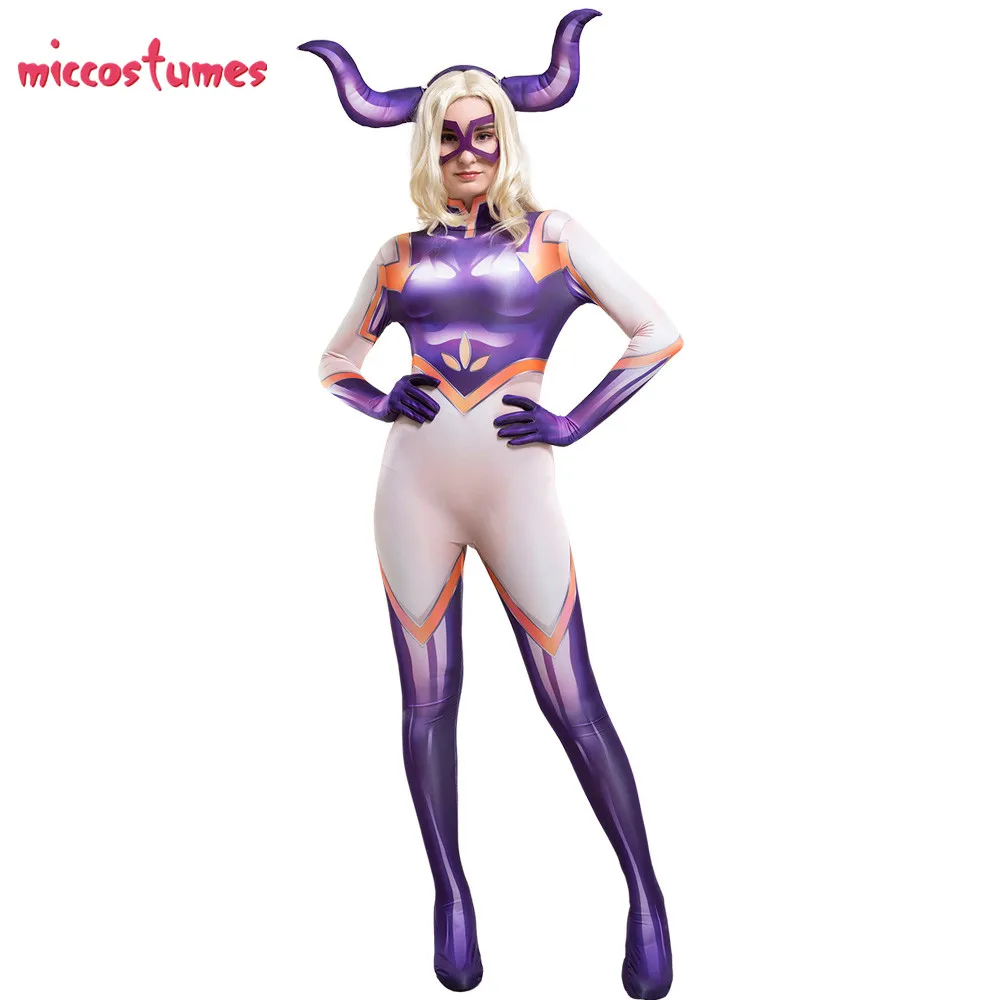 Mt Lady Cosplay Boku No Hero Academia мой герой Mount женский комбинезон с 3D принтом карнавальный