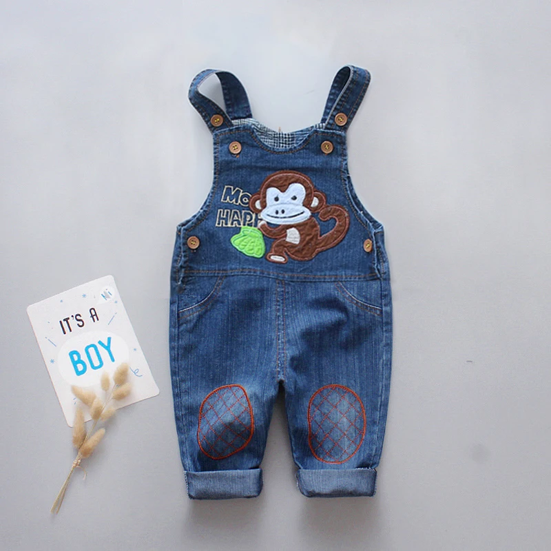  IENENS Fashion Classic Kids Jeans Overalls Trousers Baby Toddler Girls Denim Long Pants Infant Boys