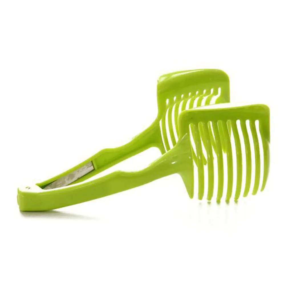 

New Qualified 1 Pcs Fruit & Vegetable Tools Round Clip Handheld Circular Fashion Lemon Slices Tomato Slicer Cut Fruit Clip