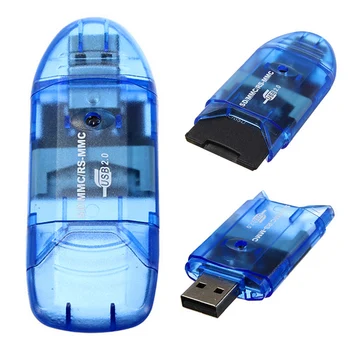 

1PC Speed USB2.0 Memory Card Reader Writer Adapter For MMC/SD/SDHC To 64GB