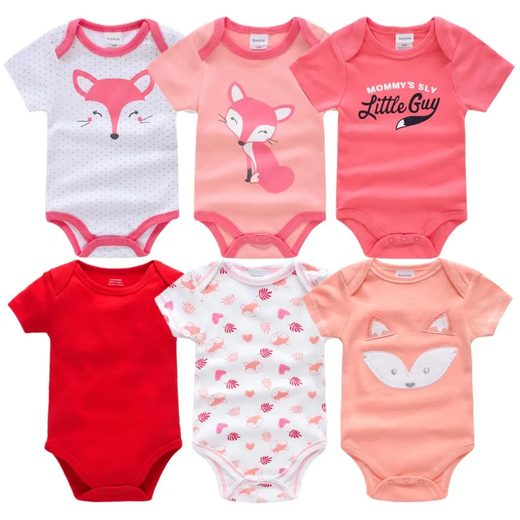 

Roupas Bebe De 6 новорожденных девочек из трех предметов, для маленьких девочек, одежда в стиле унисекс, одежда из хлопка для маленьких мальчиков из хлопка с изображением лисы; Одежда для малышей; Комбинезоны для тела