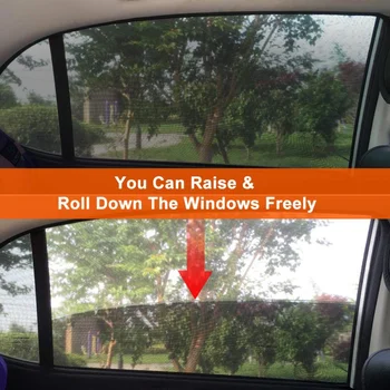 

Rear Window Shades Car Curtain Side Window Sunshade Mesh Cover Breathable Durable UV Protection HOT