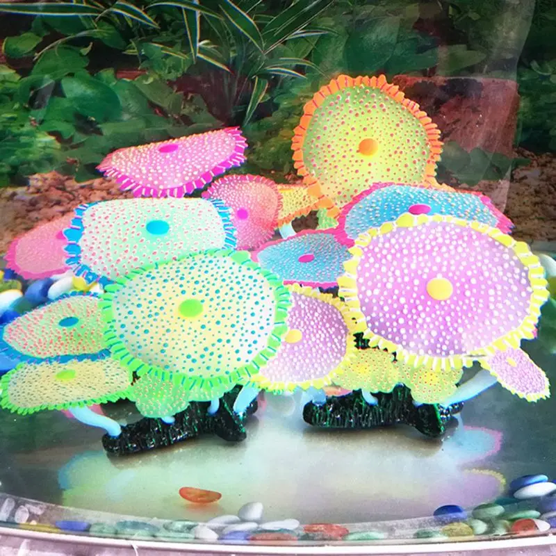 Моделирование растений светящаяся звезда точка Anemone подводный мир небольшой пейзаж украшения для аквариума