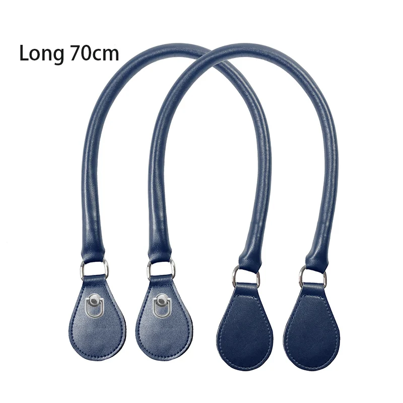 2021 New Leather Round Belt Handle with D Buckle Drops for City Chic Obag Basket Bucket Classic Mini Women Handbag O Bag 