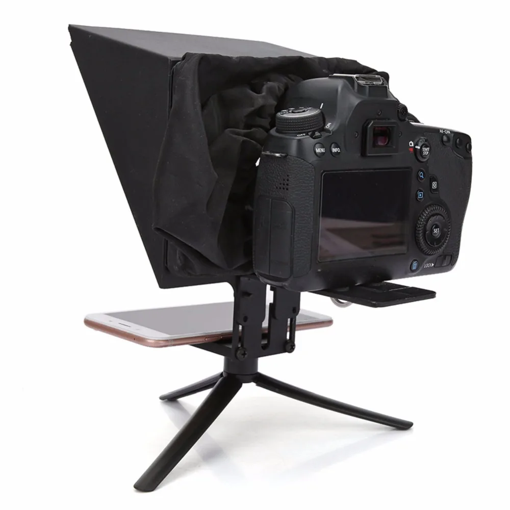 5 дюймов Портативный телесуфлер с Беспроводной Управление Поддержка DSLR Камера 6,5 дюймов мобильный телефон для людей интервью речи