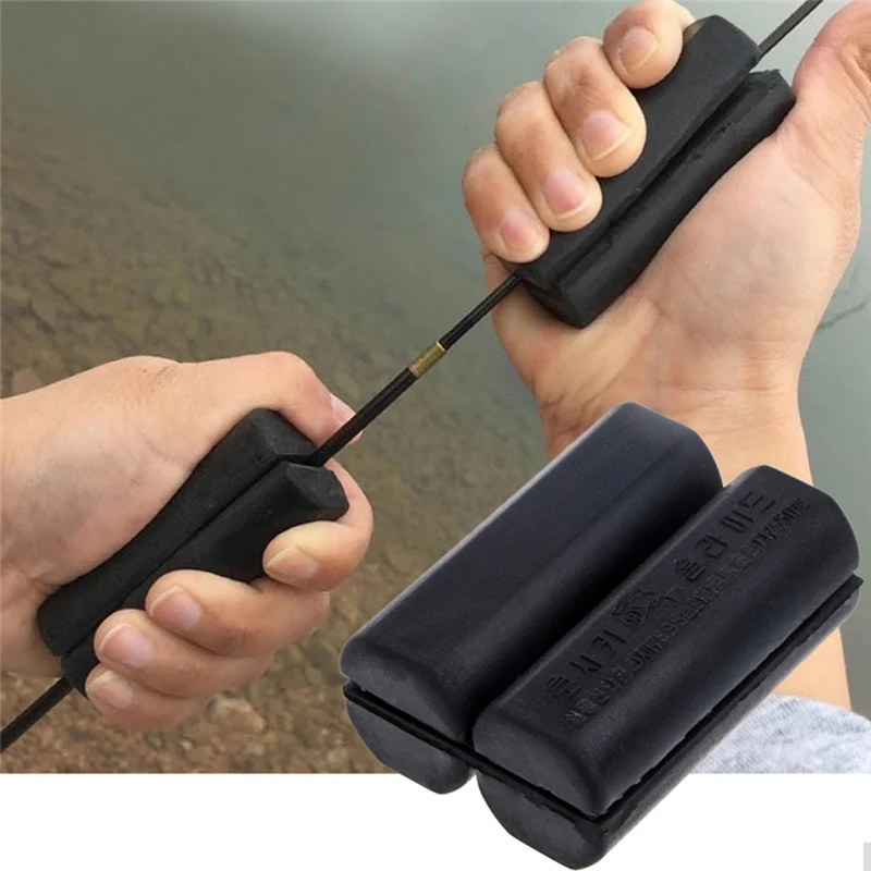 1pc New Arrive Rubber Shrink Device Non-slip Rod Black Fishing Supplies Retreat | Спорт и развлечения