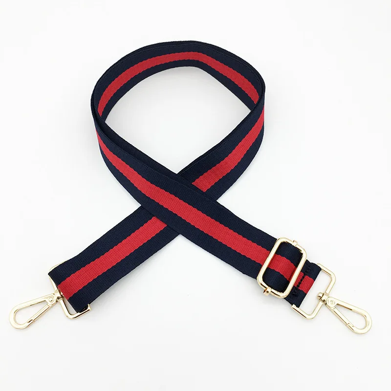Red stripes Нейлоновая цветная сумка на ремне, аксессуары для женщин, радужная Регулируемая Вешалка на плечо, сумка на ремне, декоративная сумка на цепочке, OC737 - Цвет: Red stripes