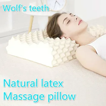 

Remedial Body Pillows XL 62X37 CM Thailand Pure Natural Latex Orthopedic Pillow Neck Cervical Protective Spine Massage