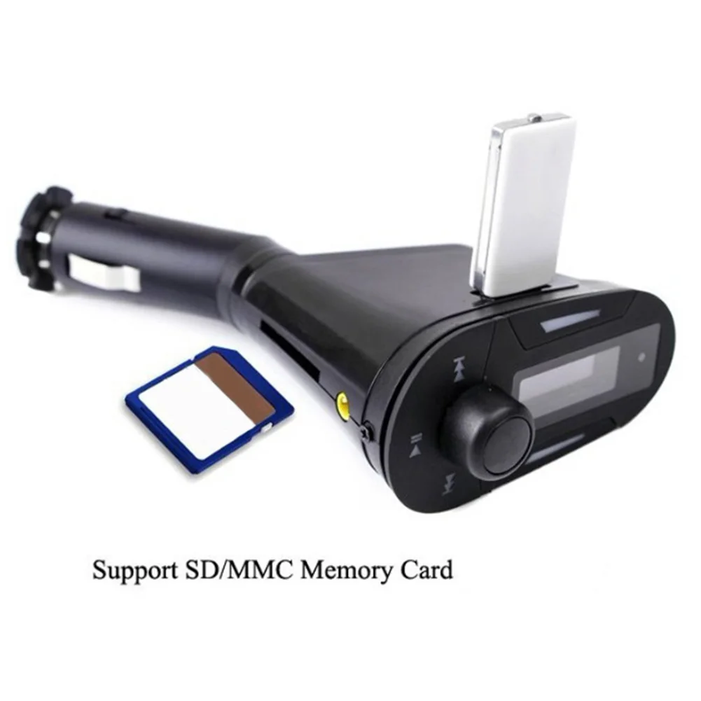 USB Авто MP3 плеер модулятор Автомобильный комплект дистанционное управление аудио ЖК-дисплей беспроводной тип карты Музыка FM передатчик автомобиль MMC