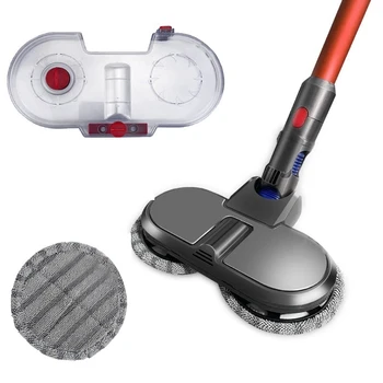 

Electric Mopping Vacuum Brush and Water Tank for Dyson V7 V8 V10 V11 Replaceable Parts with 20Pcs Cleaning Cloths