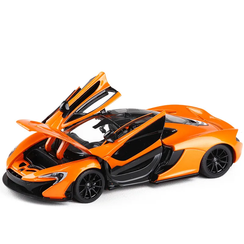 Изысканный 1:24 P1 спортивный автомобиль сплав скользящая модель, моделирование рулевое колесо связь переднее колесо Коллекция Модель