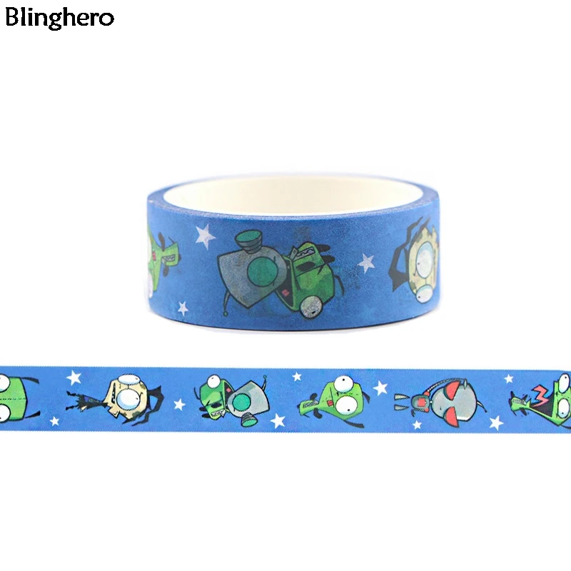 Blinghero 15mmX5m лента Washi мультфильм изоляционная Скотч для монтажа светодиодных