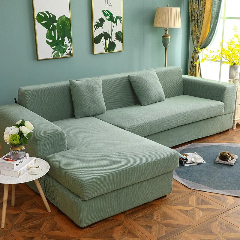 Elastic Sofa Cover Armrest L Shape 3 Seat Strechable Corner Cubre L Shape 3 Seat Strechable Corner Cubre