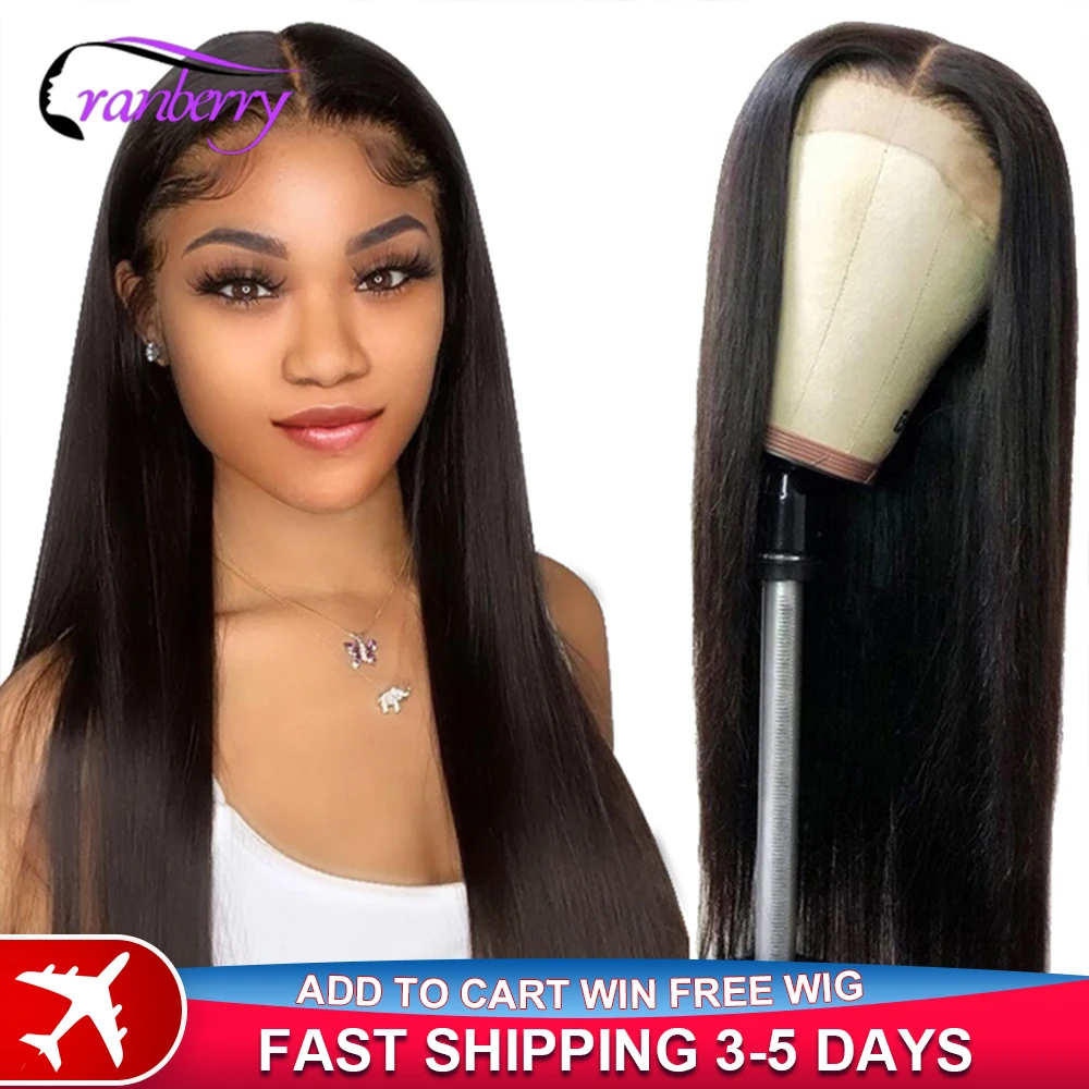 Pelucas de cabello humano brasileño para mujeres negras, postizo de cierre de 4x4, malla con división, línea de pelo prearrancado