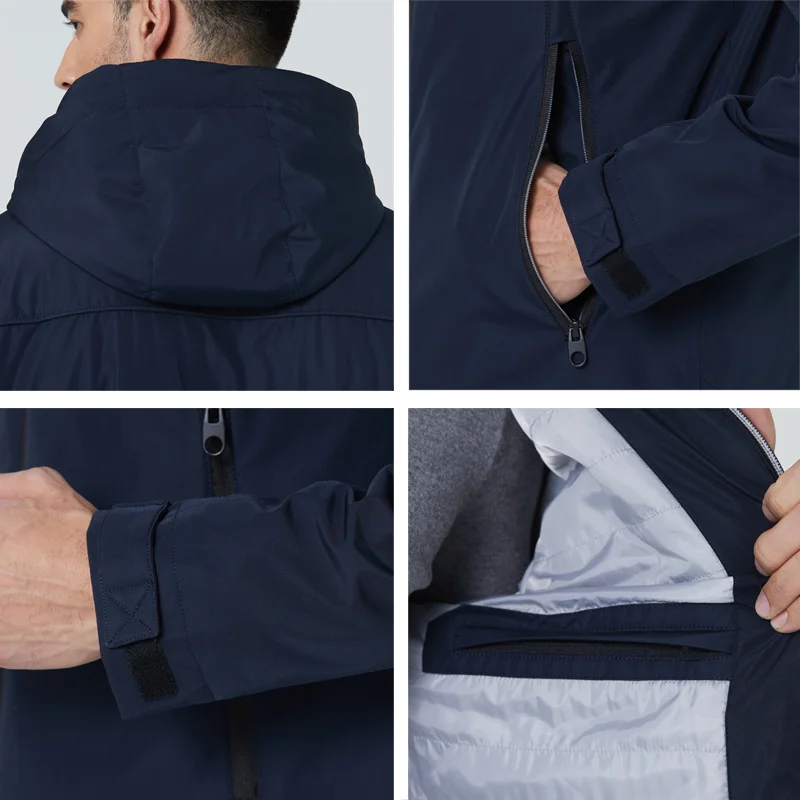 ICEbear men's short cotton jacket fall fashion male high quality coat with hood brand clothing MWC21610D new cotton jacket