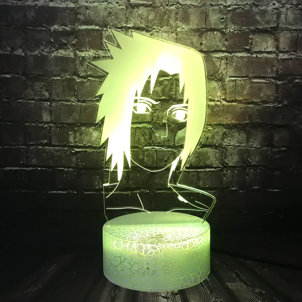 Какаси мультфильм лампа Наруто тема Uzumaki 7 цветов USB изменение LED комната ночник