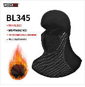 WOSAWE Motorcycle Balaclava Full Face Cover Mask Breathable Three 2 Hole CS Motocross Helmets Beanie Face Masks Black White