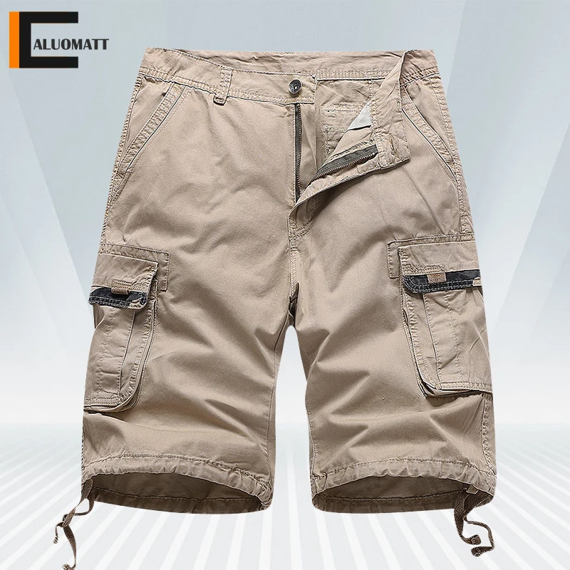 Pantalones cortos tácticos militares para hombre, ropa para senderismo al aire libre, acampada, con múltiples bolsillos, de camuflaje, resistente a la escalada, novedad de verano