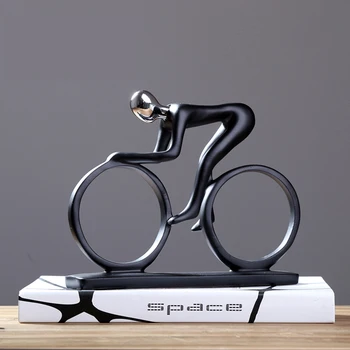 

Abstract Modern Decoration Simple Resin Creative Rider Home Furnishing Office For Living Room TV Cabinet Art Sculpture Figure
