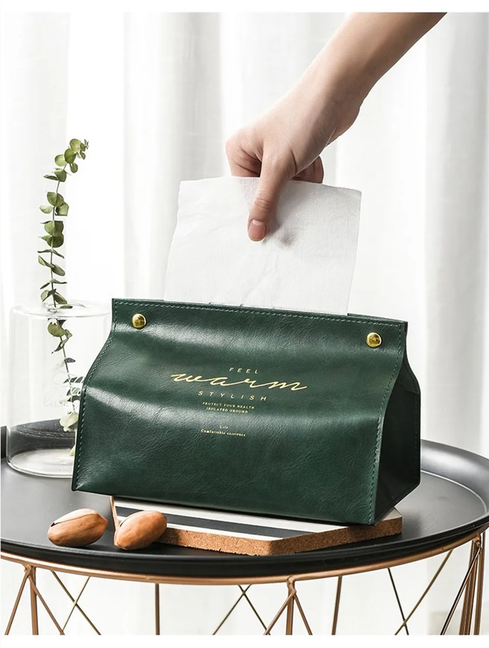 JO LIFE ретро кожаный чехол для салфеток домашний стол Vintagd чехол для салфеток держатель Органайзер для хранения