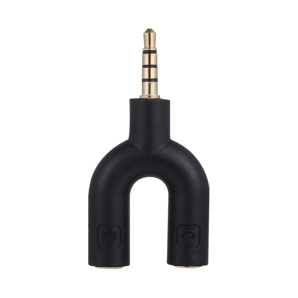 Аудиоразъем 3 5 мм для наушников микрофона сплиттера преобразователя адаптера