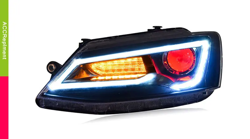 Автомобильный Стайлинг для фары для Volkswagen Jetta 2012- Angel Eye дневные ходовые огни светодиодные фонари объектив двойной луч H7 HID Xenon Биксеноновые линзы