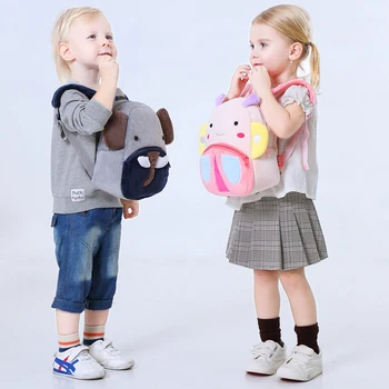 

Kids backpack Plush cartoon animal boy girl satchel school storage bag garden bag baby toddler travel Backpacks