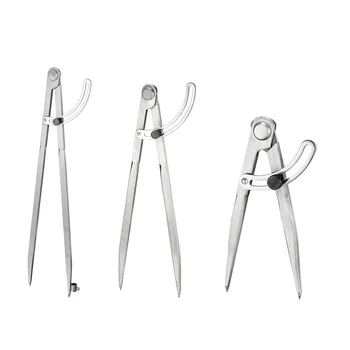 

uxcell 1Pcs Wing Divider Compass with Pencil Holder Adjustable Lockable Carbon Steel Marking Tool for Leather Working