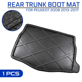 

Car Floor Mat Rear Trunk Anti-mud Cover Carpet For Peugeot 2008 2013 2014 2015 2016 2017