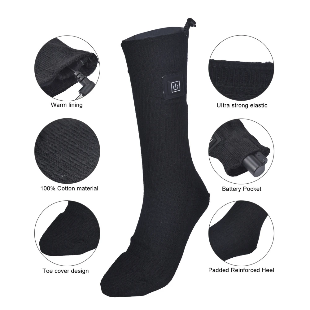 Heated Socks Electric Heating Socks Rechargeable Sokken No Battery Electric Heating Thermal Men Women Outdoor For Winter Ski