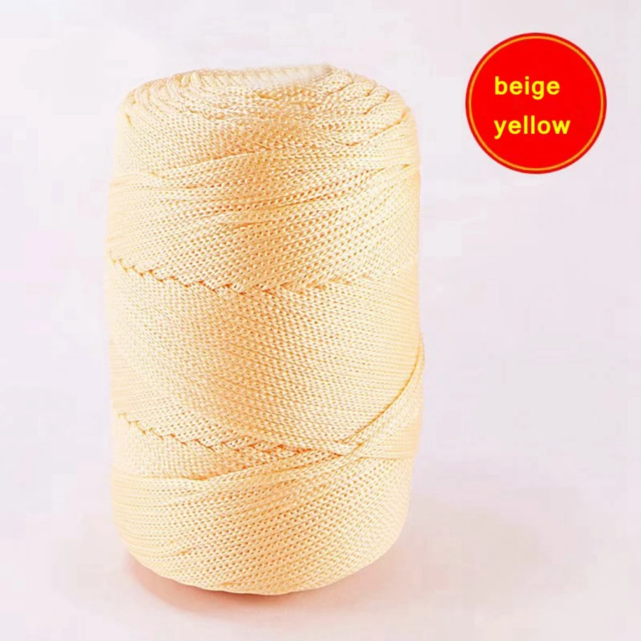 3mm 230g/roll Nylon Ice Yarn for hand knitting Summer Hats Bags Knitted Crochet DIY Handmade Craft Knit Yarn Thread 6