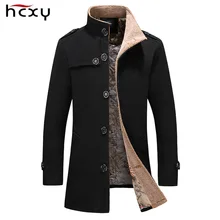 HCXY, брендовый мужской длинный Тренч, пальто, модная шерстяная зимняя куртка, мужское пальто, Тренч для мужчин, ветровка