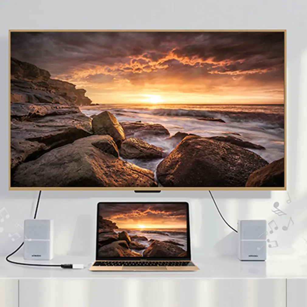 Micro USB к HDMI HD кабель-адаптер для мужчин и женщин высокоскоростной HD tv HDMI адаптер конвертер аудио кабели для ТВ телефона компьютера