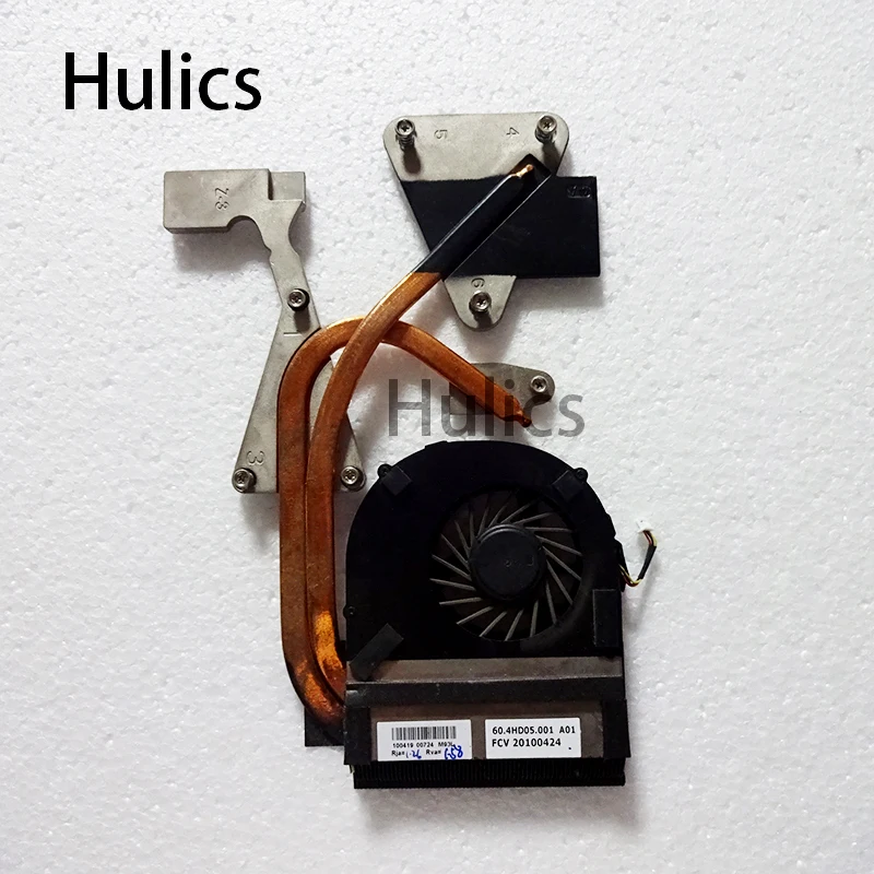 Hulics ноутбук Процессор радиатора Вентилятор охлаждения для Acer 4551 4551g AS4551 60.4HD05.001 60.4HD01.001