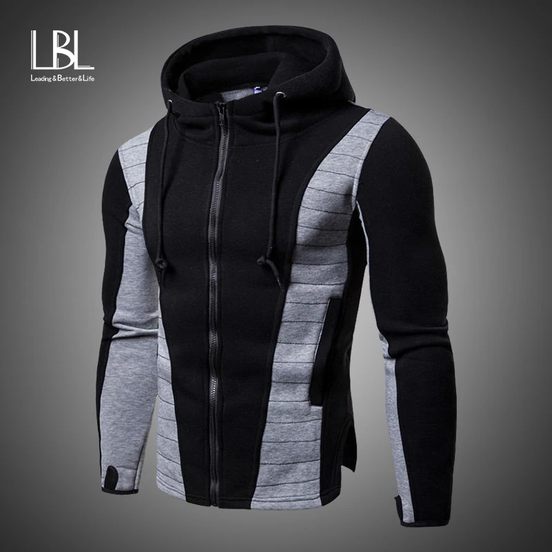 Sweatshirts Mens Tracksuit Autumn Casual Patchwork Slim Fit Hooded Sportswear Winter Hoodies Mens zipper Warm Outdoor Sports Top Sweatshirts Mens Tracksuit Autumn Casual Patchwork Slim Fit Hooded Sportswear Winter Hoodies Mens zipper Warm Outdoor Sports Top