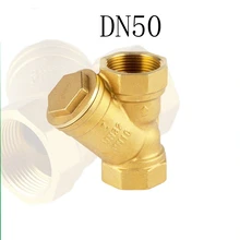 DN50 латунный клапан водяного фильтра с внутренней резьбой " Y набран фильтр клапан разъем для разделения масла воды