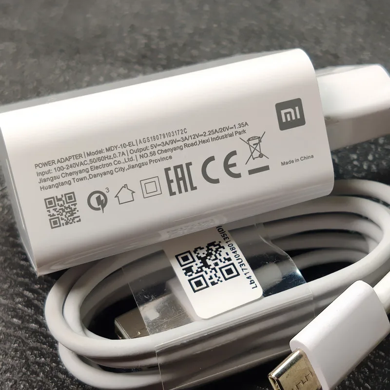 Оригинальное зарядное устройство Xiaomi 27 Вт MI9 Pro QC4.0 быстрое зарядное устройство адаптер для Xiaomi Mi9 CC9 Redmi K20 Pro Note 8 7 Pro MDY-10-EH