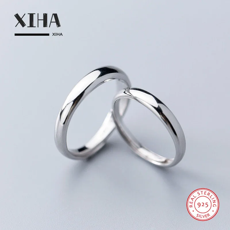1314 Forever Love обручальное Обручальное Кольцо Пара Кольца для возлюбленной регулируемое красное сердце 925 пробы Серебряное кольцо для мужчин и женщин