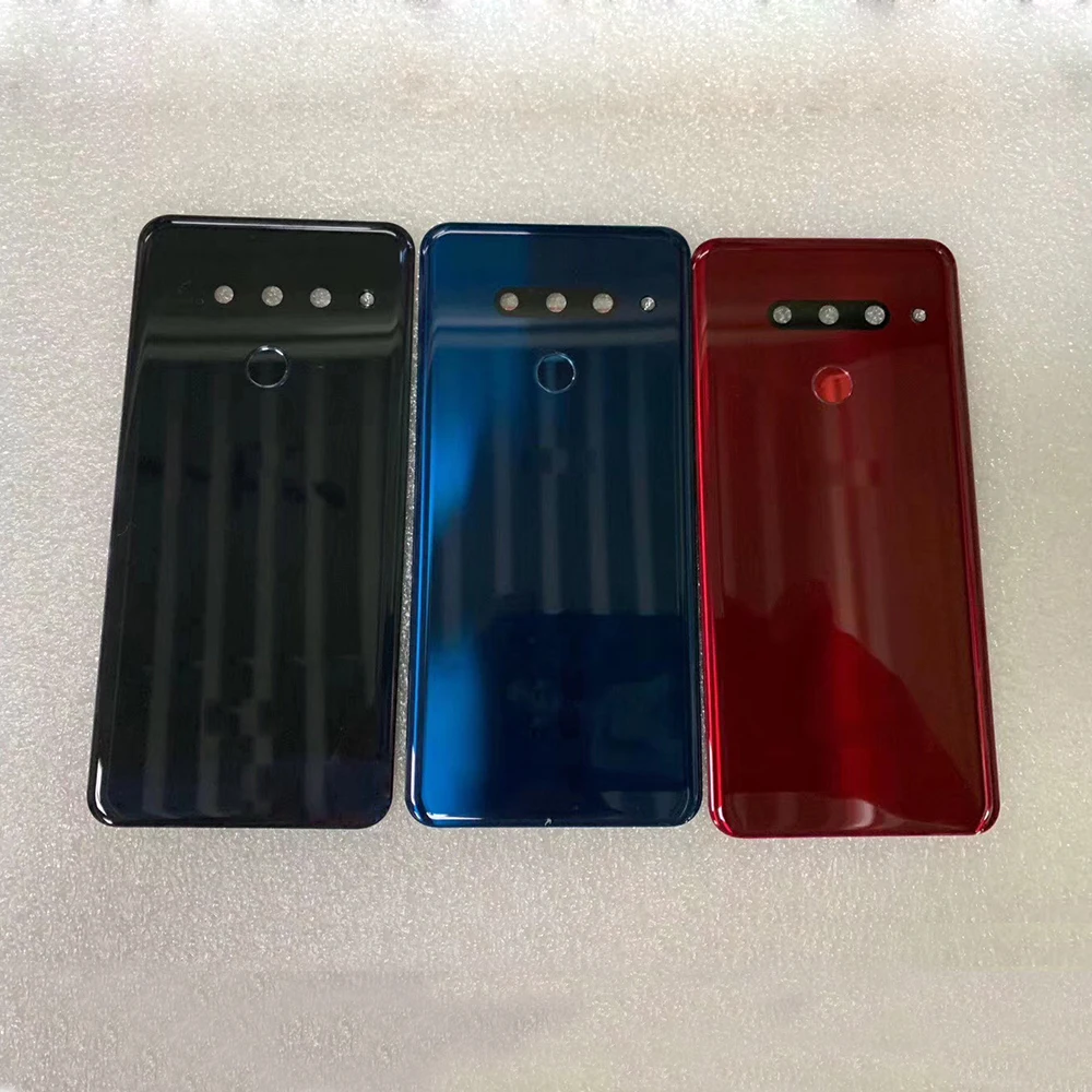 Для LG G8 ThinQ G820 G820N G820V G820QM Задняя крышка батареи защитный задний корпус чехол с объективом камеры и отпечатком пальца