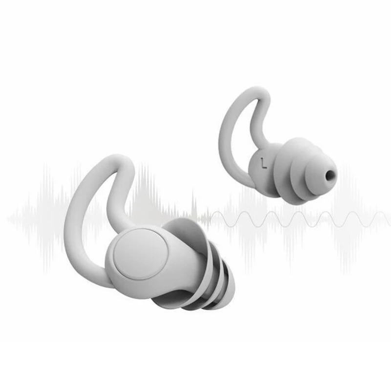 

1 Pair Noise-proof Sleep Earplugs Noise Reduction Dedicated Soft Silica Gel Material Soundproof Comfortable Earplug For Students
