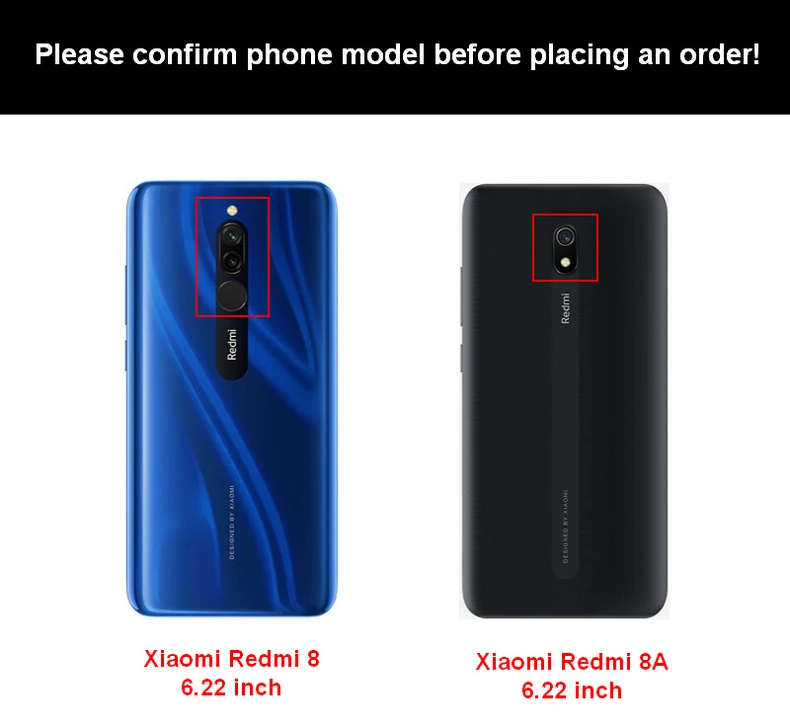 Жесткие ПК-Чехлы для Xiaomi Redmi 8, чехол для Xiaomi Redmi 8A, задняя крышка, 360, полная защита, чехол для телефона, чехол, Capas для Redmi8
