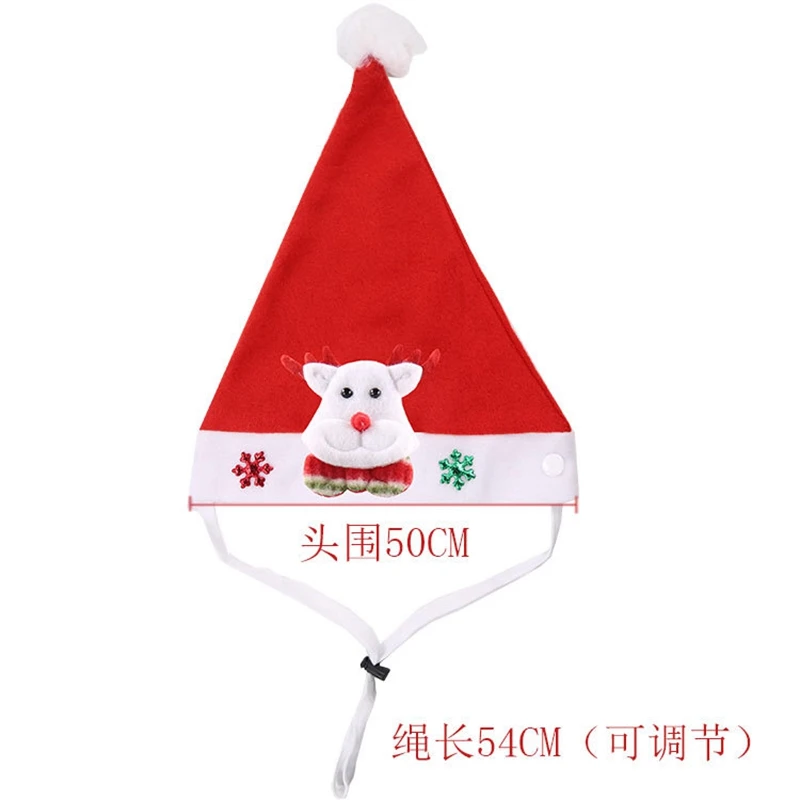 Xmas Cat костюм фурри ПЭТ шляпа Gorro для собак Gorro, защищающая малыша от солнца и Gatos Рождество Собака Кот Санта повязка на голову, повязка на голову, праздничная декоративная «рюмочка»