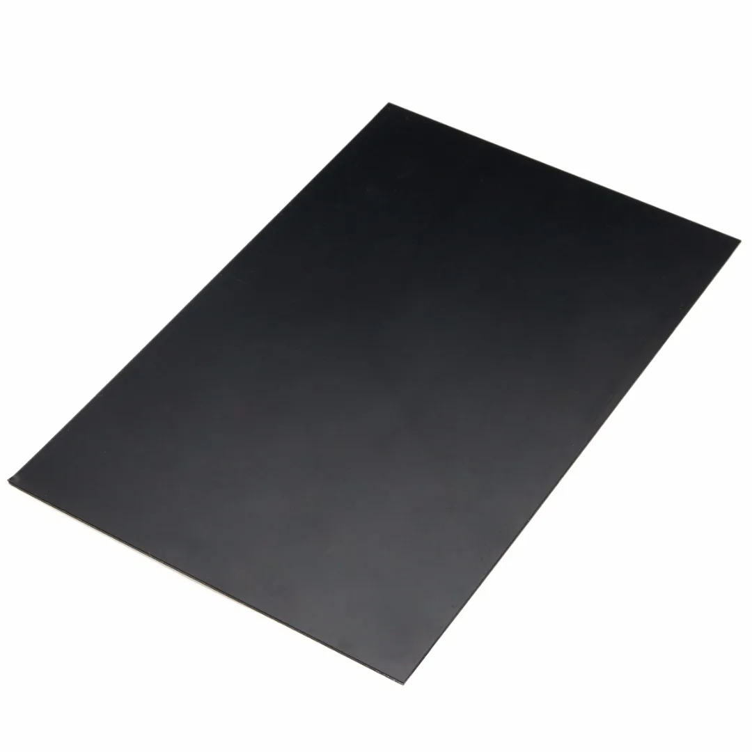 3.11€ 30% de réduction|1 pièces plaque de feuille Plate en plastique noir ABS styrène 200mm x 300mm pour les outils de l'industrie 1mm d'épaisseur | AliExpress