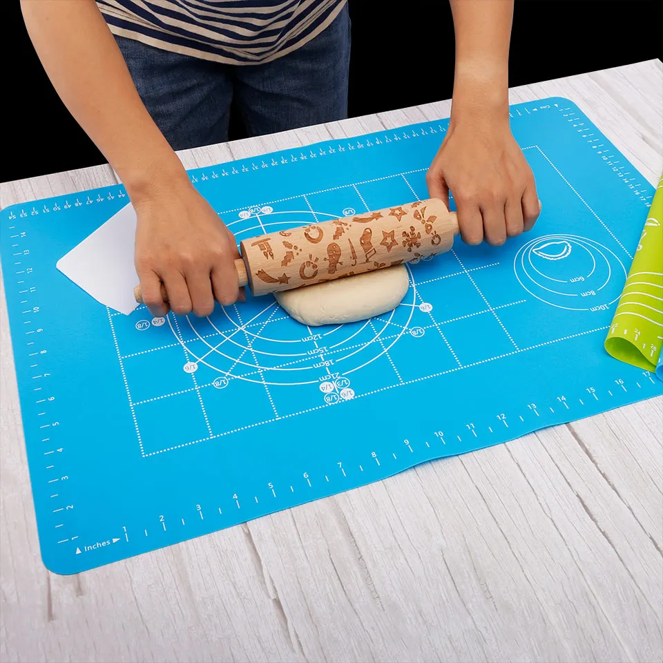 Silicone Kneading Dough Mat with Scale Non stick High Temperature