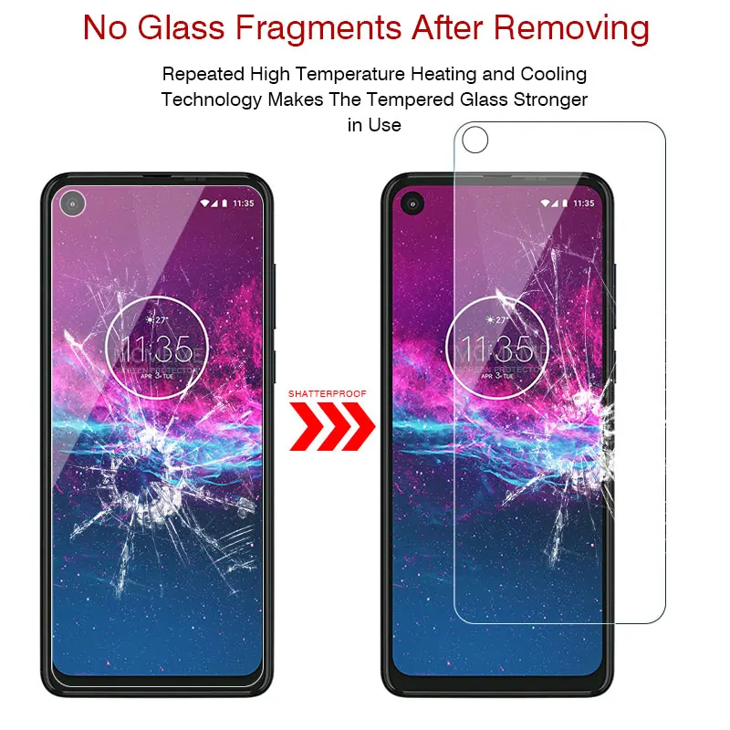 50 шт. закаленное стекло для Motorola One Action Phone защита экрана ультратонкий 9H Защитная пленка для мотора One Action glass