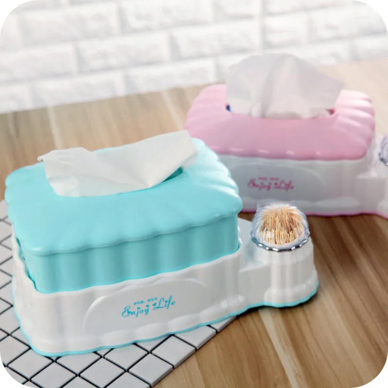 

Creative Home Plastic Telescopic Tissue Box Adjustable Square Paper Extraction Box Removable Paper Towel Storage Box