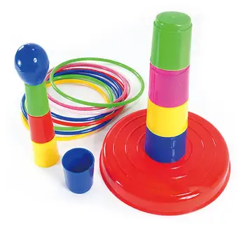 

Colorful Detachable Ring Toss Indoor Outdoor Sports Game Set Development Toy Fun Set New