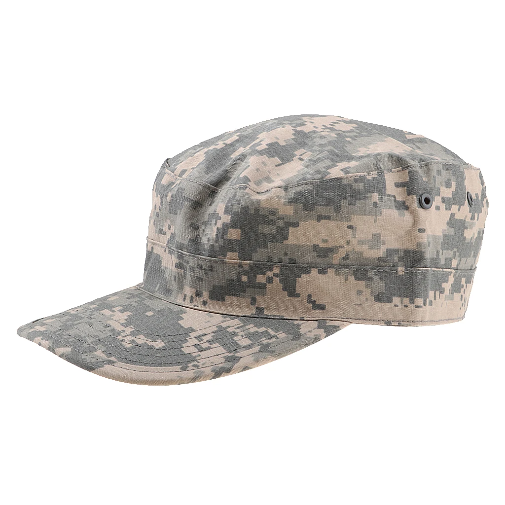 Multi-color Men's Women's Camo Hat Camouflage Soldier Folding Caps Tactical Caps Topee Baseball Caps for Hiking Tourism